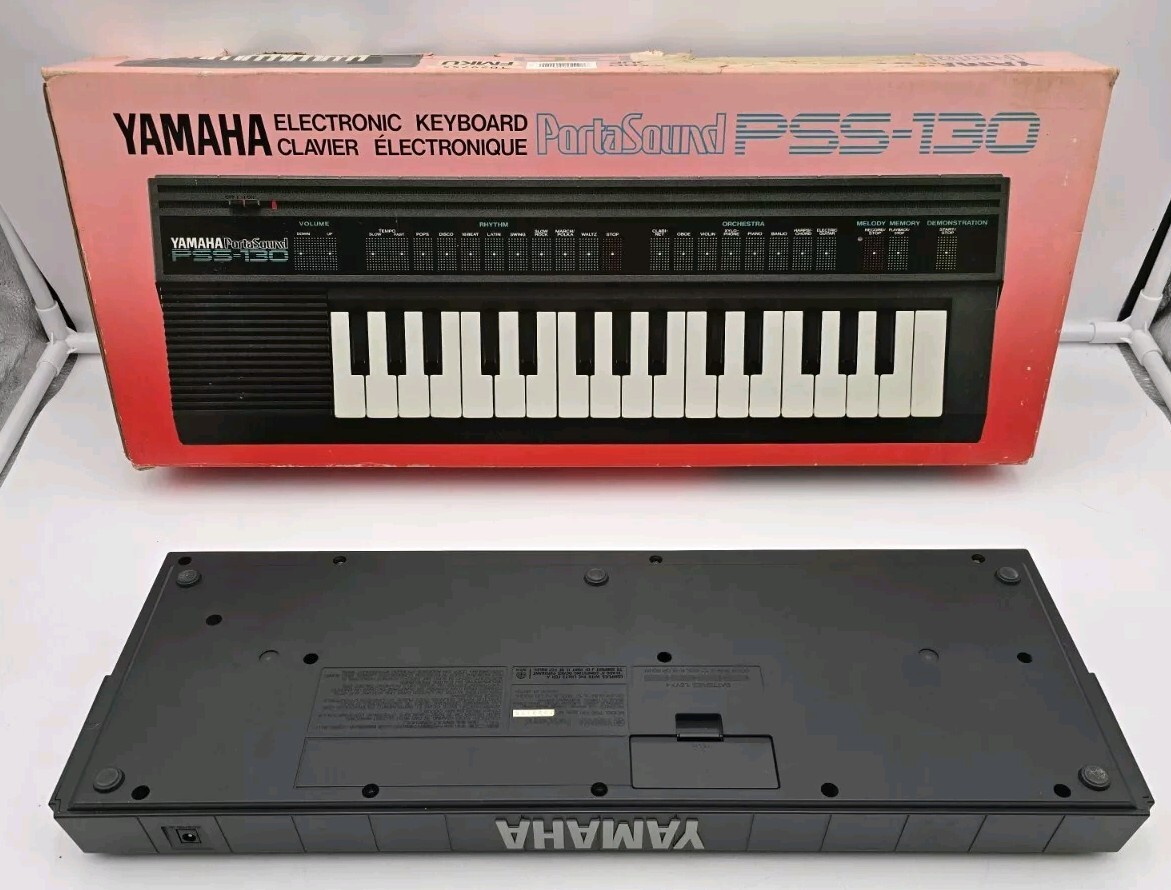 Yamaha Portasound PSS-130 Electronic Keyboard Piano Synthesizer