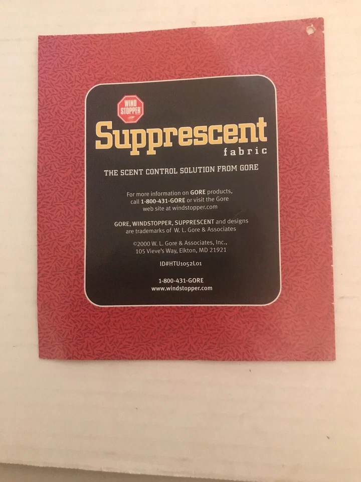 Wind Stopper Supprescent LG Sweat Shirt And XL Sweat Pants. Scent Control Gore - Image 2 of 4