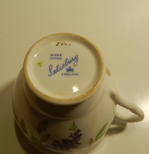Salisbury Bone China Lilac Tea Cup Only Gold Trim Made in England - Picture 6 of 6