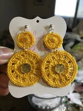 aretes de mujer a crochet 