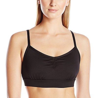 Pink Lotus PL Movement Black Boho Sports Bra w/Strappy Back