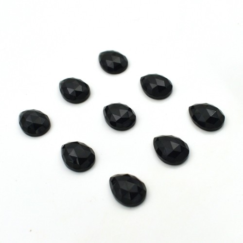 Forma de pera de ónix negro calibrada facetada, hecha a mano joyería que hace... - Imagen 6 de 11