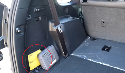 2010-2023 Lexus GX460 Genuine Trunk Left Jack Cover Lid - Black