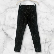 Tuff Athletics Ankle Length High Waisted Rocky Print  Pocket Leggings Small (383