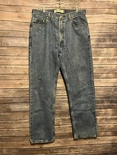 LEVIS 505 Regular Fit Straight JEANS, Medium Blue Straight Leg Men's 36 x 32