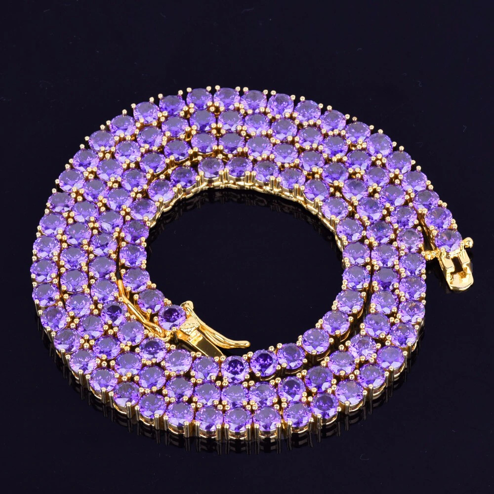 日本未入荷☆KING ICE☆The 14K Gold Trinus Necklace (Purple) 日本未入荷☆KING ICE☆The 14K Gold Trinus Necklace (Purple