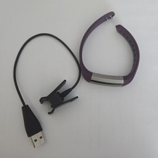 Fitbit Alta Fitness Activity Tracker Plum Color With Charger Item 1048