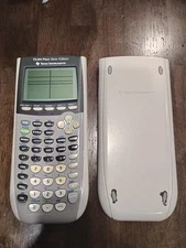 Texas Instrument TI 84 Plus Silver Edition Graphing Calculator W Cover Tested