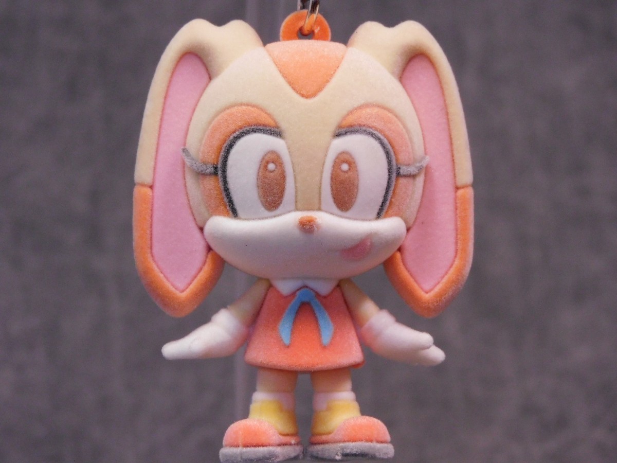 Sonic NEW * Cream Clip * Flocked Blind Bag Key Chain Series 5