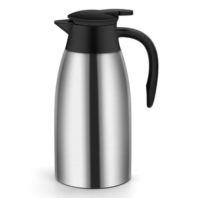 Jarra térmica de café de 70 oz, termo aislado de acero inoxidable de doble pared