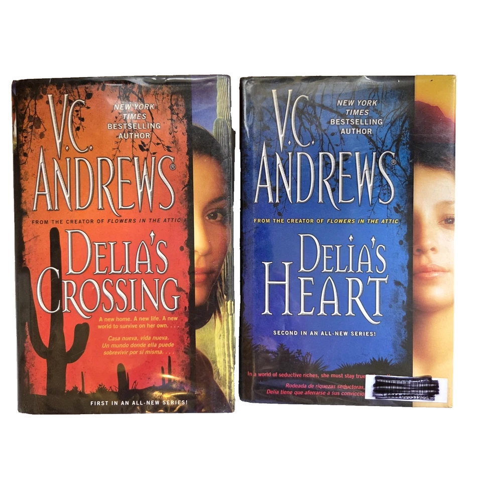 VC Andrew's Books Lot Gothic Fiction Family Dramas Secrets Hardcover Dust Jacket Foto 4 de 4