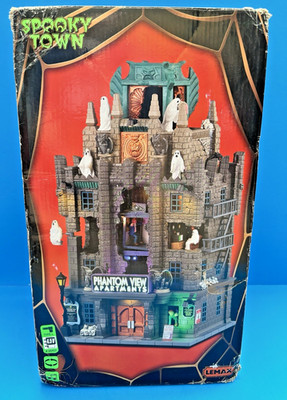 Lemax Spooky Town Phantom View Apartments Halloween Village #4