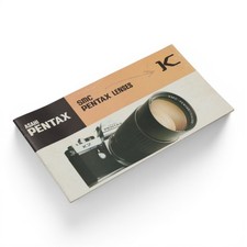 Asahi Pentax SMC Pentax Lenses K Manual Instruction Manual
