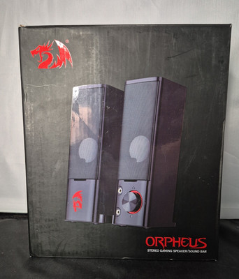 Redragon Orpheus GS550 PC Gaming Speakers, 2.0 Channel Computer Sound Black 