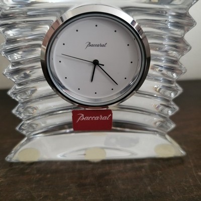 baccarat ラランドクロック 正規品 Baccarat France Lalande Crystal Deck Clock | eBay