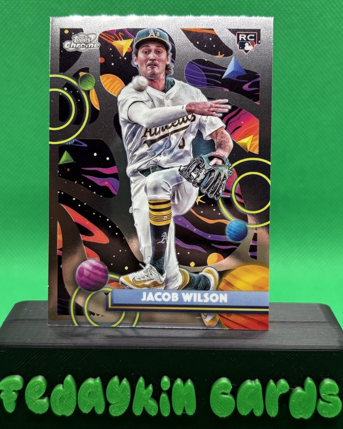 Jacob Wilson 2025 Topps Chrome Cosmic #139 Rookie RC Athletics