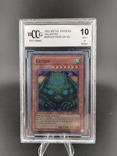 YuGiOh: MRD-026 KAZEJIN Super Rare 2002, Metal Raiders, Unlimited, Grade BCCG 10