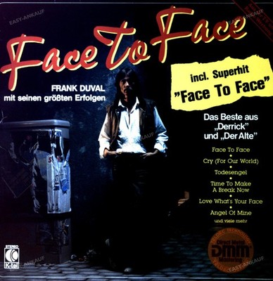 Frank Duval - Face To Face LP 1982 (VG/VG) .*