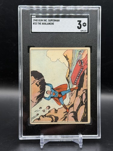 1940 Gum Inc Superman #33 The Avalanche — SGC 3