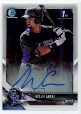 Willie Abreu Bowman Chrome 2018 Auto