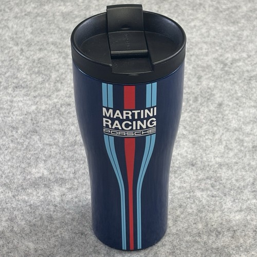 Genuine PORSCHE Thermos Mug Cup - Martini Racing navy 450ml 15fl Pre Loved