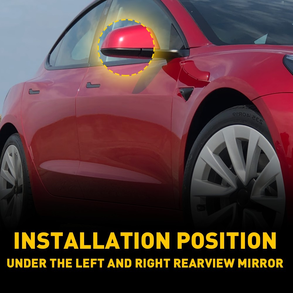 For 2017-2022 Tesla Side Left&Right Door Model 3 Wing Mirror Cover Lower Holder