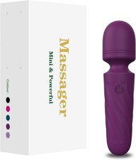 Handheld Mini Massager Waterproof USB Rechargeable 10 Speed for Back Relief