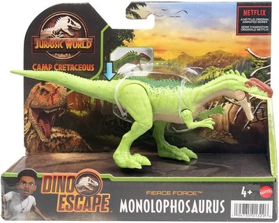 Mattel HCL86 Jurassic World Fierce Force Monolophosaurus Dinosaurier Soundeffekt