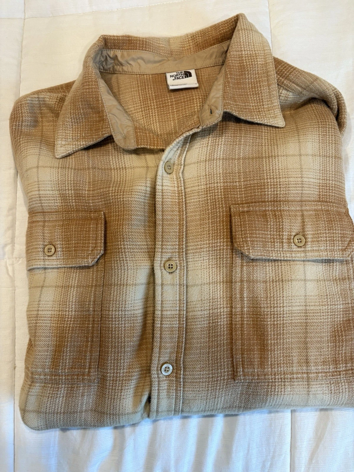 The North Face Men's Arroyo Flannel Shirt Large In Beige