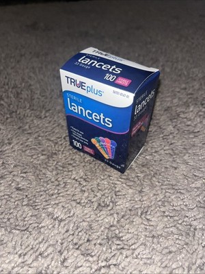 TruePlus Sterile Lancets 100 Count | New Sealed | Trividia Health