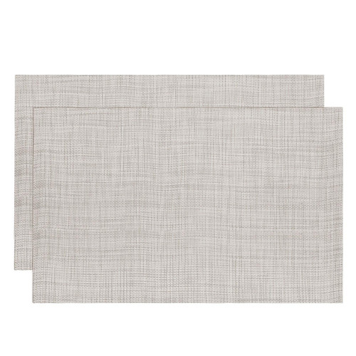 Platzsets, 450x300mm Tischsets 2er Set PVC abwaschbar gewebt Tischset beige - Bild 1 von 6