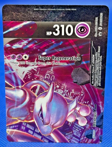 Pokemon Card Sword & Shield Promo Mewtwo V-UNION SWSH160 Promo