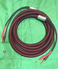 Preffair Audio Braided Spkr Cable 10ft OFC Black/Copper Single Cable