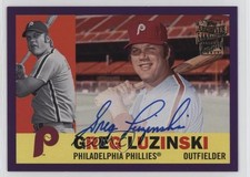 2021 Archives Fan Favorite 1960 Topps Purple 106/150 Greg Luzinski Auto 0v24