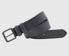 Wrangler Leather Black Double Loop Belt Size 36 NWT WR304766