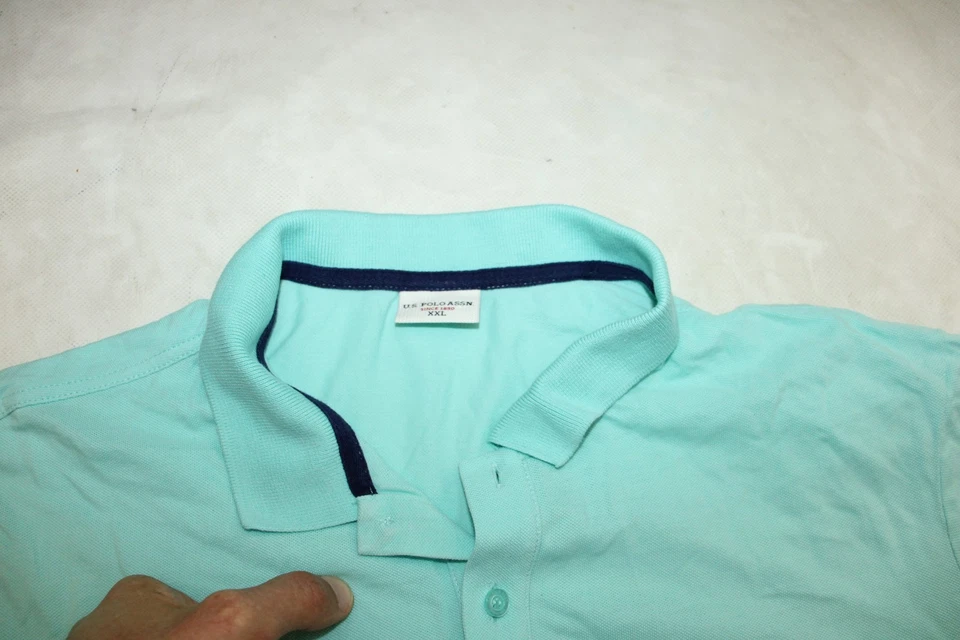 EE. UU. Polo Assn. Polo de hombre Regular Fit manga corta verde como talla XL... - Imagen 4 de 4