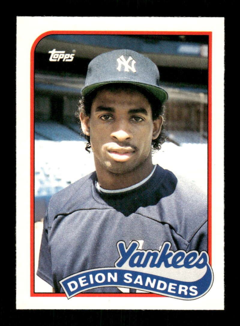 1989 Topps Traded  #110T Deion Sanders Rc Yankees NMMT TZ1 BXCP67