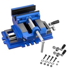 Uimoso Maschinenschraubstock Kreuzschraubstock 10,16cm 2-Wege-XY-Achse Gusseisen