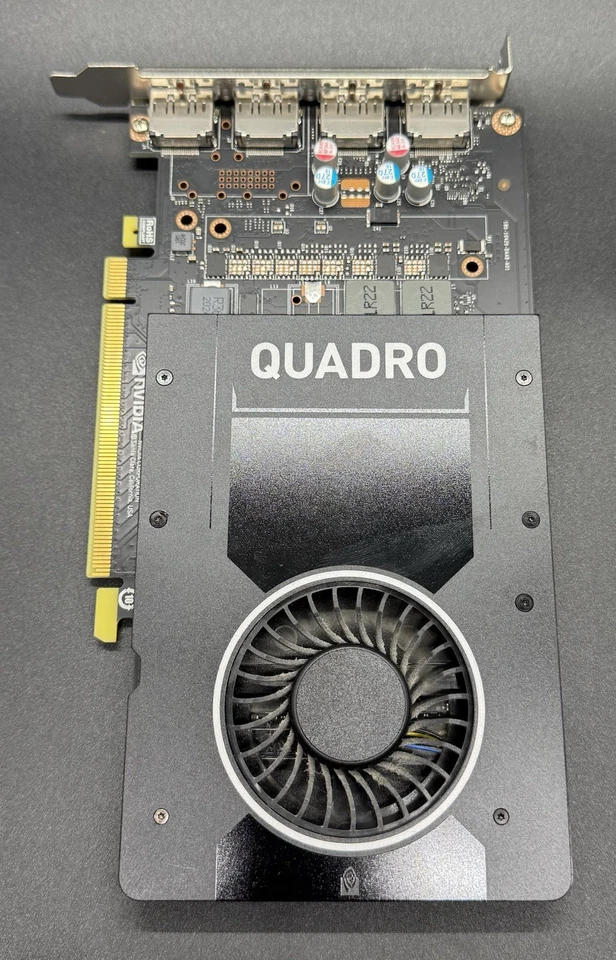 Dell Nvidia Quadro P2200 5GB GDDR5X PCIe 4xDisplay Port Video Card 02G8WC - Image 3 of 4