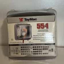 Hubbell Taymac MM2410C 2-3/4" Weatherproof In-Use 2-Gang Box Receptacle Cover 