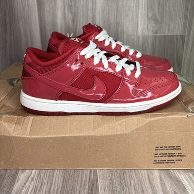 Nike Dunk Low Pro SB 'Red Patent Leather' 304292-616 Size 7 | eBay