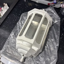 Außen Halblaterne Wandleuchte weiß IP44 Polycarbonat