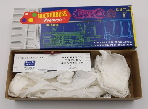 Roundhouse 7878 HO Blanco Atchison Topeka Santa Fe 36' Kit Frigorífico Abierto | Zustand: New