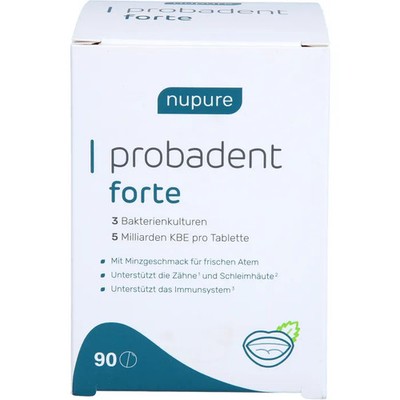 NUPURE probadent forte 3 Bakt.Kult.5 Mrd.KBE Lut. 90 St. PZN 19453916