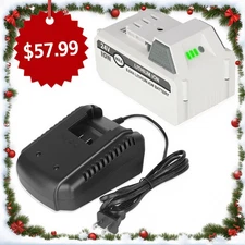 6.0Ah 24V Battery Compatible with Sun Joe+Snow Joe 24VBAT-LTE/LTW with Charger