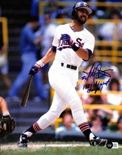 Harold Baines Signed & Inscribed Chicago White Sox 11x14 Photo Beckett