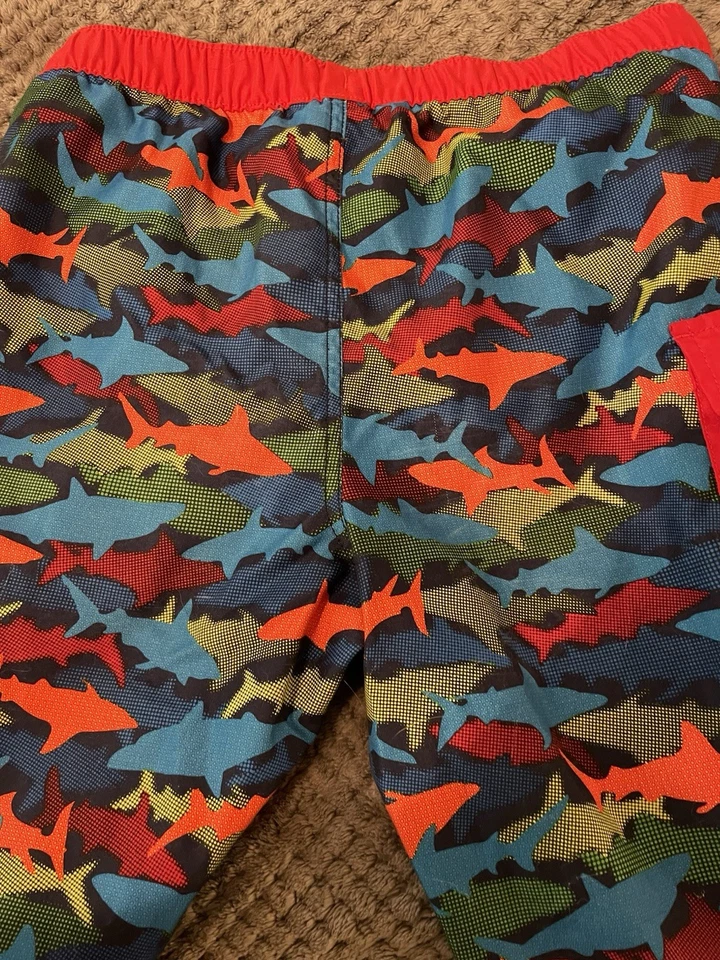 Bañador Lands End niños tiburón rashguard cintura talla L 14 16 Foto 4 de 4