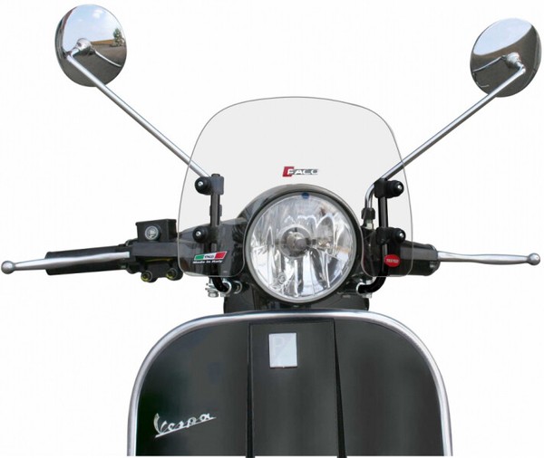 Windschutzscheibe Faco Transparent Erweiterung Schwarze FüR Wespe Px 125 150-image