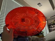 Regent 13.25"x9.5" Red Plastic Oval Serving Tray Party Tableware New!!!