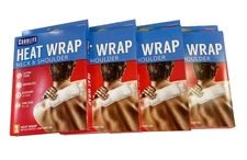 4PK Neck & Shoulder Heat Wrap Pain Relieft Strain Sprain Arthritis Muscle Pain